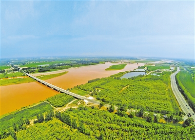 黃河滋養(yǎng)著寧夏這片沃土，兩岸處處生機(jī)盎然。（資料圖片）                                                                                         本報(bào)記者 王曉龍 攝