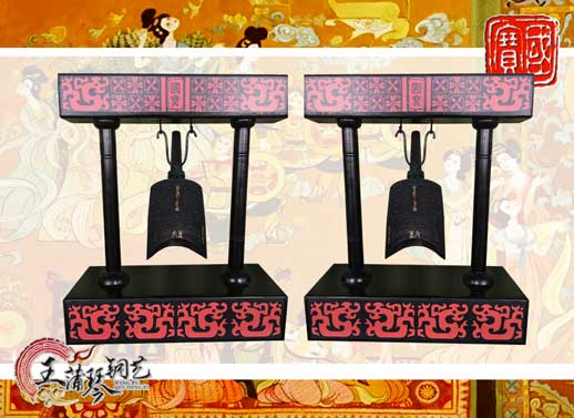 單件編鐘工藝品、外賓禮品、中國青銅編鐘