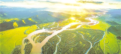 黃河瑪曲縣采日瑪段。<br/>　　新甘肅·甘肅日?qǐng)?bào)通訊員 王生暉 攝